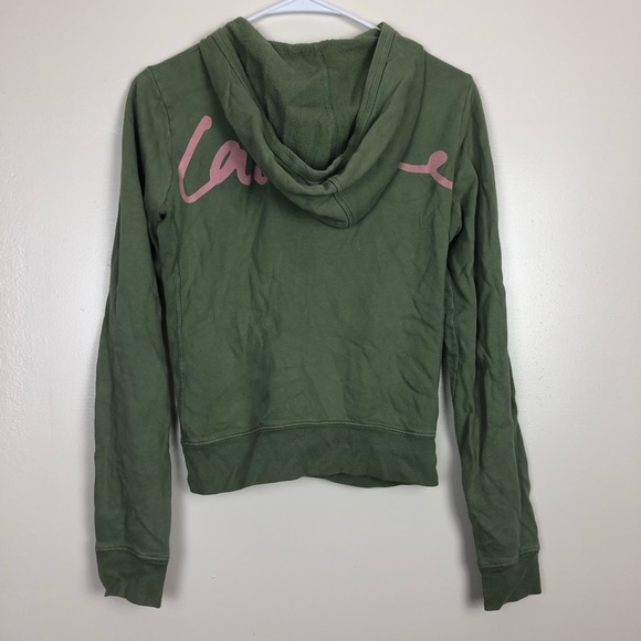❤️Juicy Couture Green & Pink Zip Up Hoodie❤️ - Picture 5 of 7